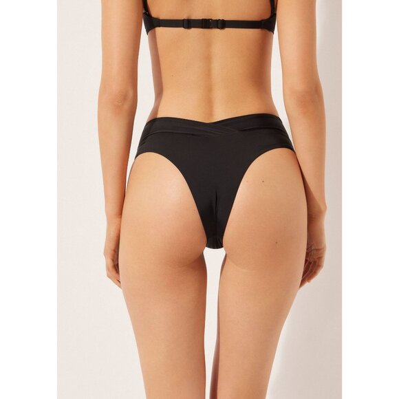 LSPACE Nancy Lee Bitsy Bikini Bottom in Black X-Small New Womens Swimsuit - Picture 12 of 13